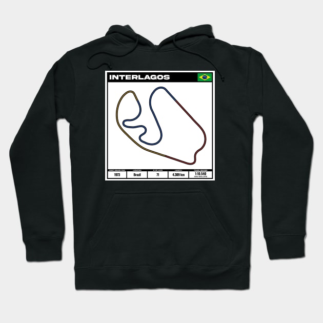 formula one circuit interlagos - formula one track - formula 1 track T-Shirt Hoodie T-Shirt Hoodie by digidashdigital